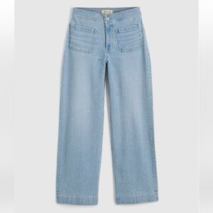 MADEWELL The Emmett Wide-Leg Full Length Jean: Patch Pocket Edition NWT